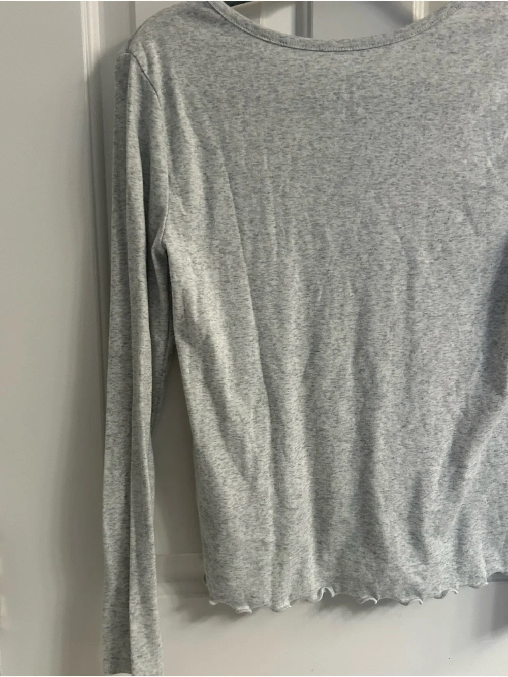 Girls Justice Gray Long-Sleeve Heart Cities Tee